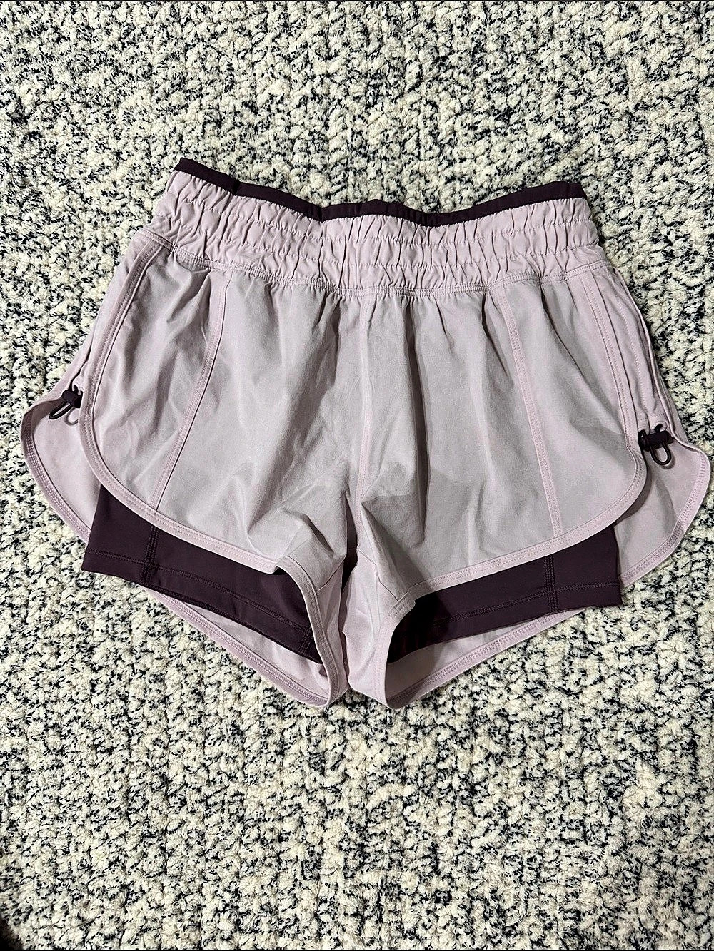 Athleta Stay Fly 2 in 1 Short Athletic Shorts Purple XS